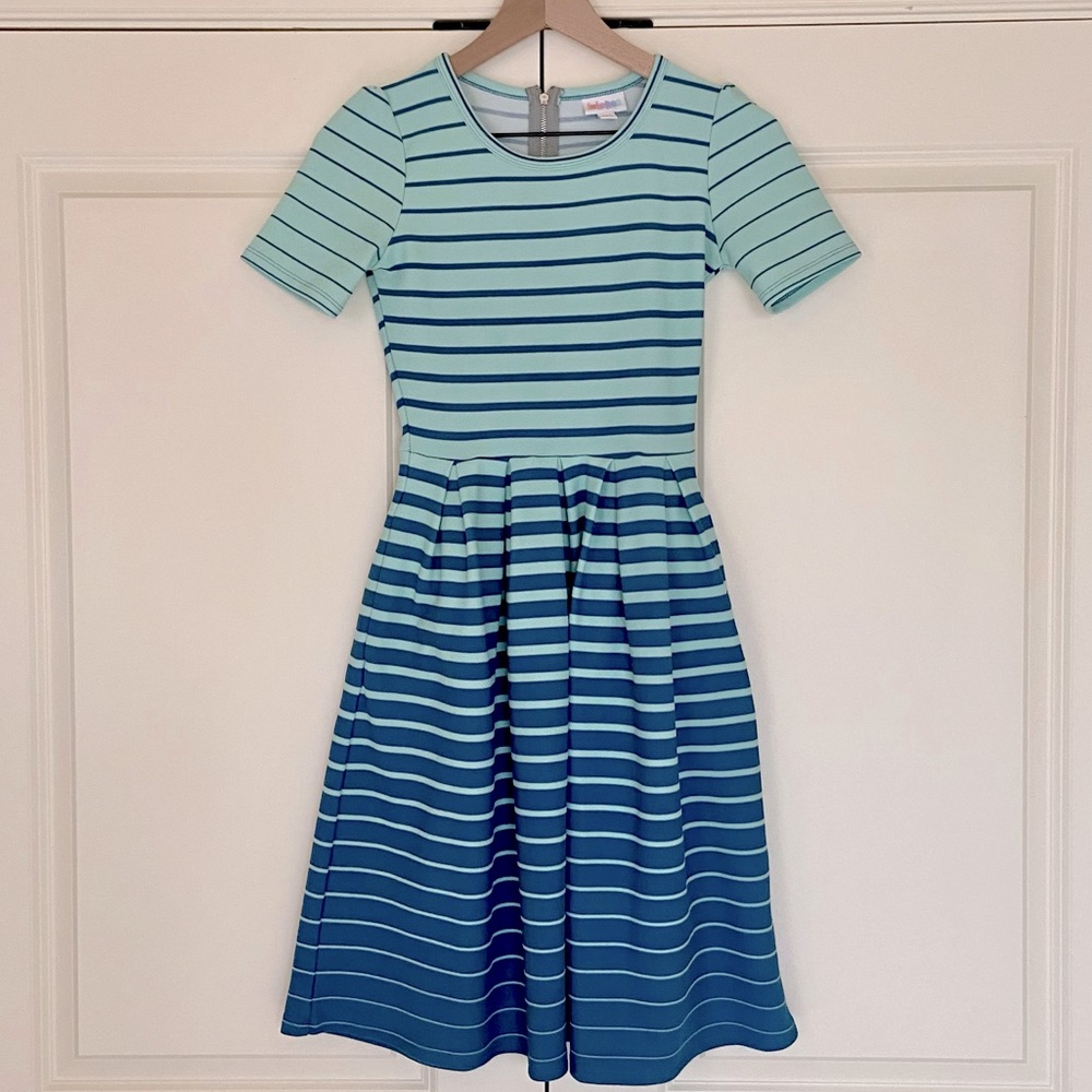 BOGO - LLR - Striped Blue Amelia